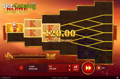 Скрин7. Rome: Caesars Glory слот
