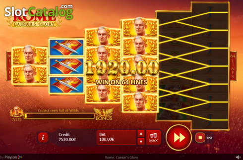 Скрин8. Rome: Caesars Glory слот