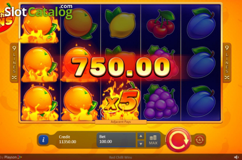 Скрин4. Red Chilli Wins слот