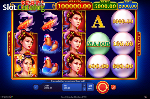Скрин2. Pearl Beauty Hold and Win слот