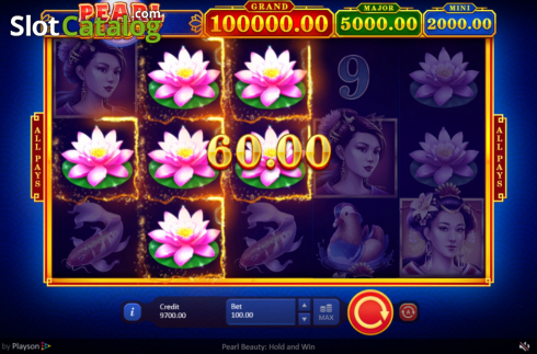 Скрин3. Pearl Beauty Hold and Win слот