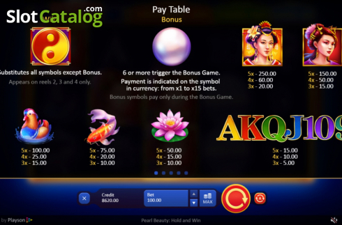 Скрин7. Pearl Beauty Hold and Win слот