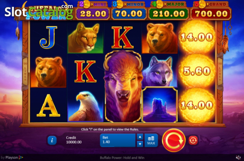Скрин2. Buffalo Power Hold and Win слот