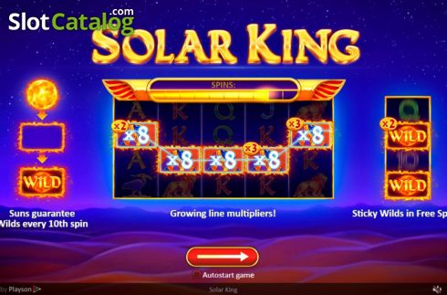 Скрин2. Solar King слот