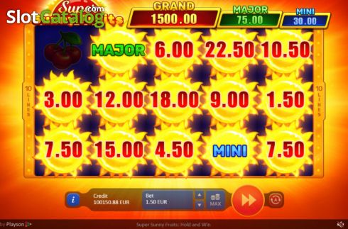 Скрин5. Super Sunny Fruits: Hold and Win слот