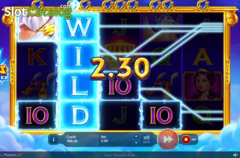 Скрин3. Zeus: Thunder Reels слот