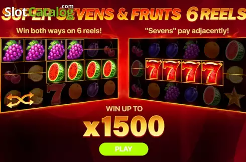 Скрин2. 5 Super Sevens and Fruits: 6 Reels слот
