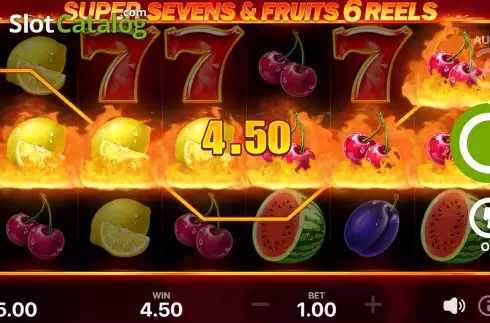 Скрин4. 5 Super Sevens and Fruits: 6 Reels слот