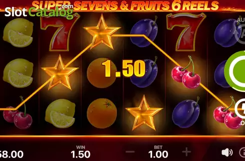 Скрин7. 5 Super Sevens and Fruits: 6 Reels слот