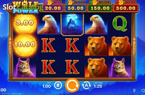 Скрин2. Wolf Power: Hold and Win слот