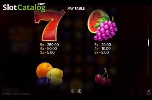 Скрин6. Stars & Fruits Double Hit слот