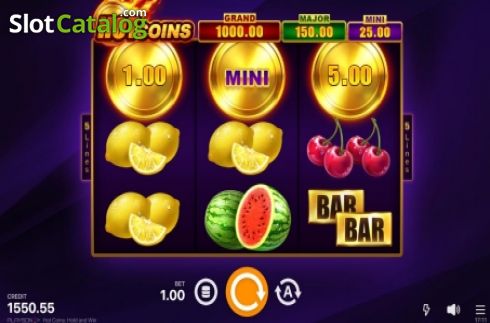 Скрин2. Hot Coins Hold and Win слот