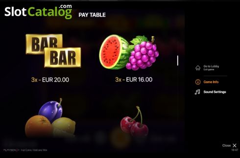 Скрин9. Hot Coins Hold and Win слот