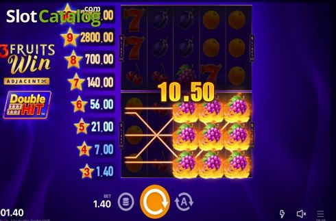 Скрин4. 3 Fruits Win Double Hit слот