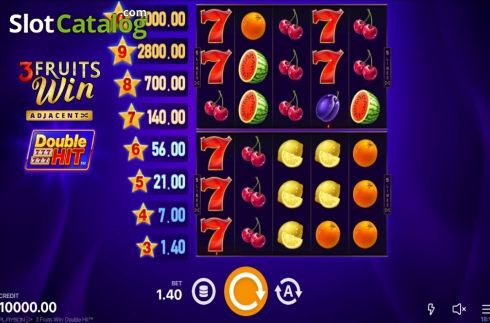 Скрин2. 3 Fruits Win Double Hit слот