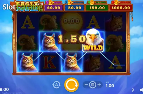 Скрин3. Eagle Power Hold and Win слот