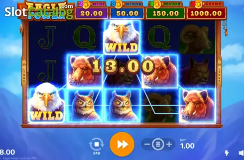 Скрин4. Eagle Power Hold and Win слот