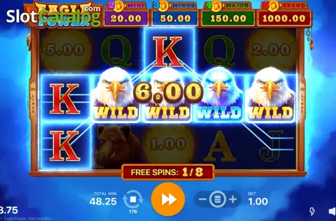 Скрин7. Eagle Power Hold and Win слот