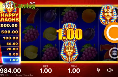 Скрин6. 9 Happy Pharaohs слот