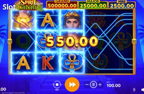 Скрин4. Spirit of Egypt Hold and Win слот