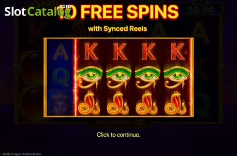 Скрин6. Spirit of Egypt Hold and Win слот