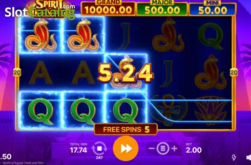 Скрин9. Spirit of Egypt Hold and Win слот