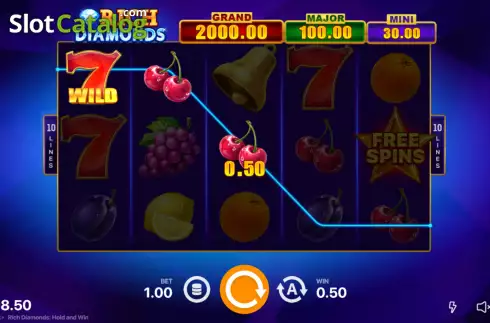 Скрин4. Rich Diamonds Hold and Win слот