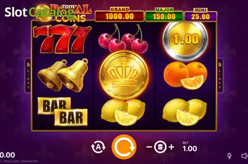 Скрин2. Royal Coins Hold and Win слот