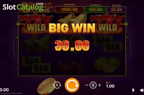 Скрин5. Royal Coins Hold and Win слот