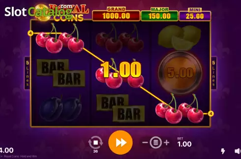 Скрин4. Royal Coins Hold and Win слот