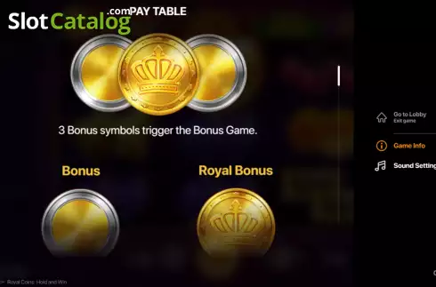 Скрин9. Royal Coins Hold and Win слот