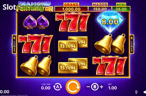 Скрин3. Diamond Fortunator Hold and Win слот