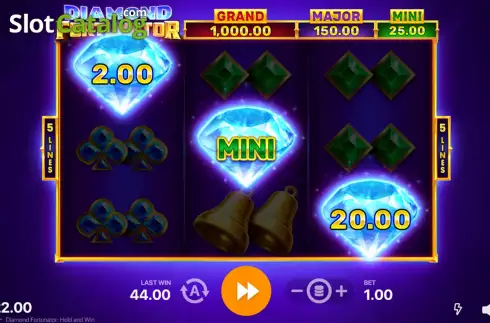 Скрин6. Diamond Fortunator Hold and Win слот