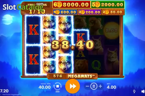 Скрин8. Wolf Power Megaways слот