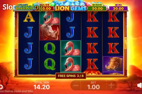 Скрин8. Lion Gems: Hold and Win слот