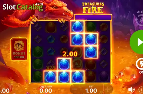 Скрин4. Treasures of Fire: Scatter Pays слот