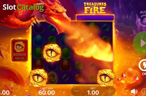 Скрин8. Treasures of Fire: Scatter Pays слот
