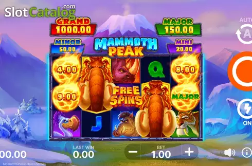 Скрин3. Mammoth Peak: Hold and Win слот