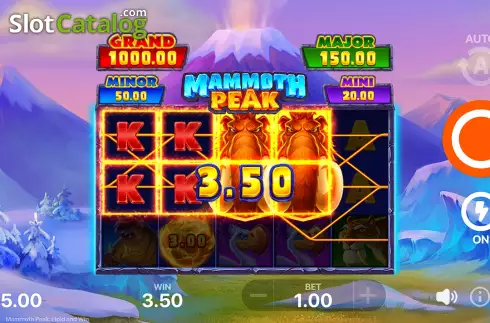 Скрин4. Mammoth Peak: Hold and Win слот