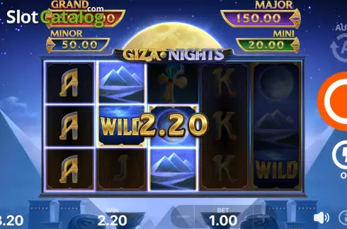 Скрин4. Giza Nights: Hold and Win слот