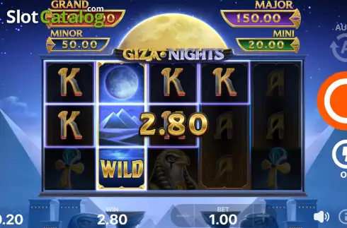 Скрин5. Giza Nights: Hold and Win слот