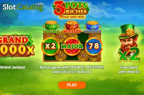 Скрин2. 3 Pots Riches: Hold and Win слот