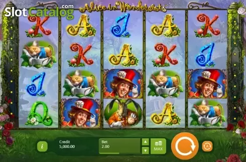 Скрин2. Alice in Wonderslots слот
