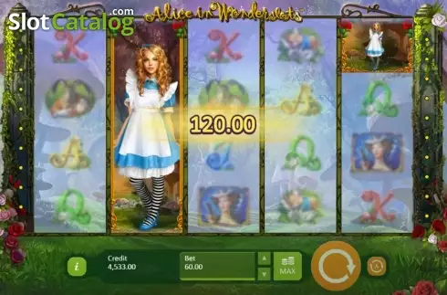 Скрин6. Alice in Wonderslots слот