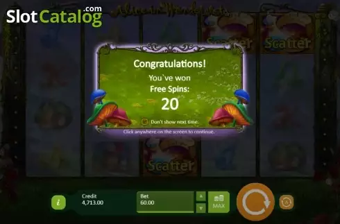Скрин8. Alice in Wonderslots слот