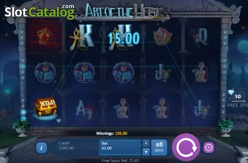 Скрин3. Art of the Heist слот