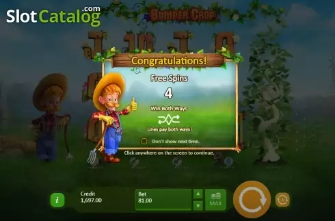 Скрин8. Bumper Crop слот