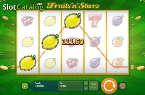Скрин6. Fruits and Stars (Playson) слот