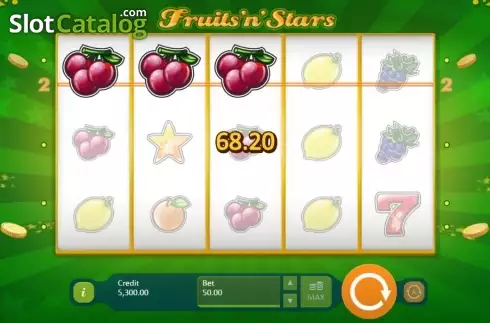 Скрин7. Fruits and Stars (Playson) слот