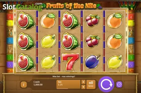 Скрин2. Fruits of the Nile слот
